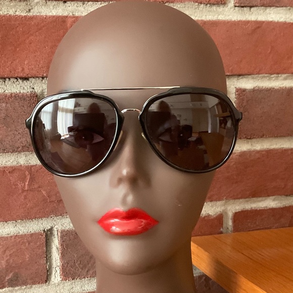 Christian Dior Homme  Black Tie 122S Black Aviators Sunglasses